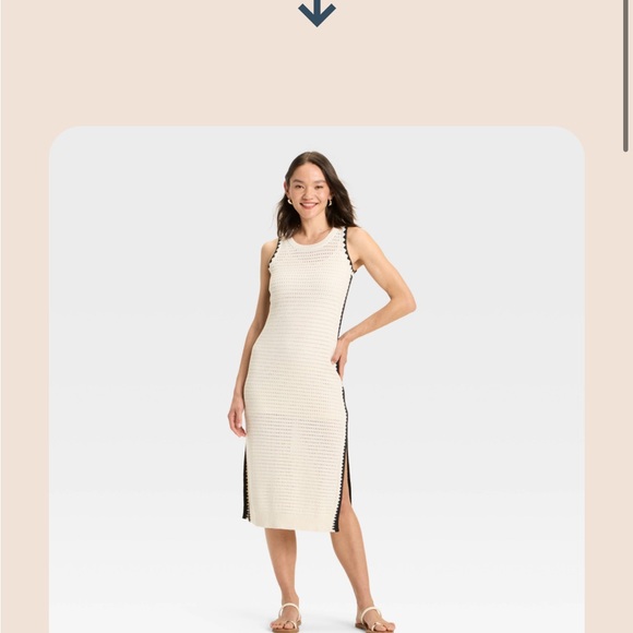 Universal Thread Dresses & Skirts - Universal Thread Ivory and Black Knit Maxi Dress